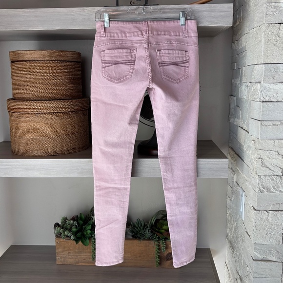 Pink Stretch Skinny Jeans by V.I.P. Jeans - Picture 2 of 3
